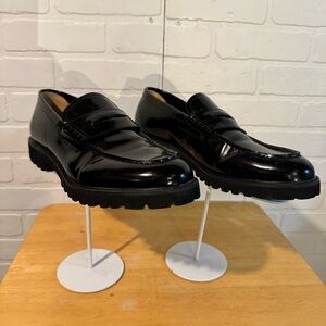 Aldo Qardoc Shiny Black Leather Loafers